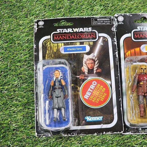 2 Star Wars Vintage Collection Ashoka and Mando Figures  Mandalorian series - Picture 2 of 5